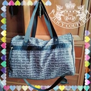 Juicy Couture Weekender Duffle Bag w/Brand Name Print